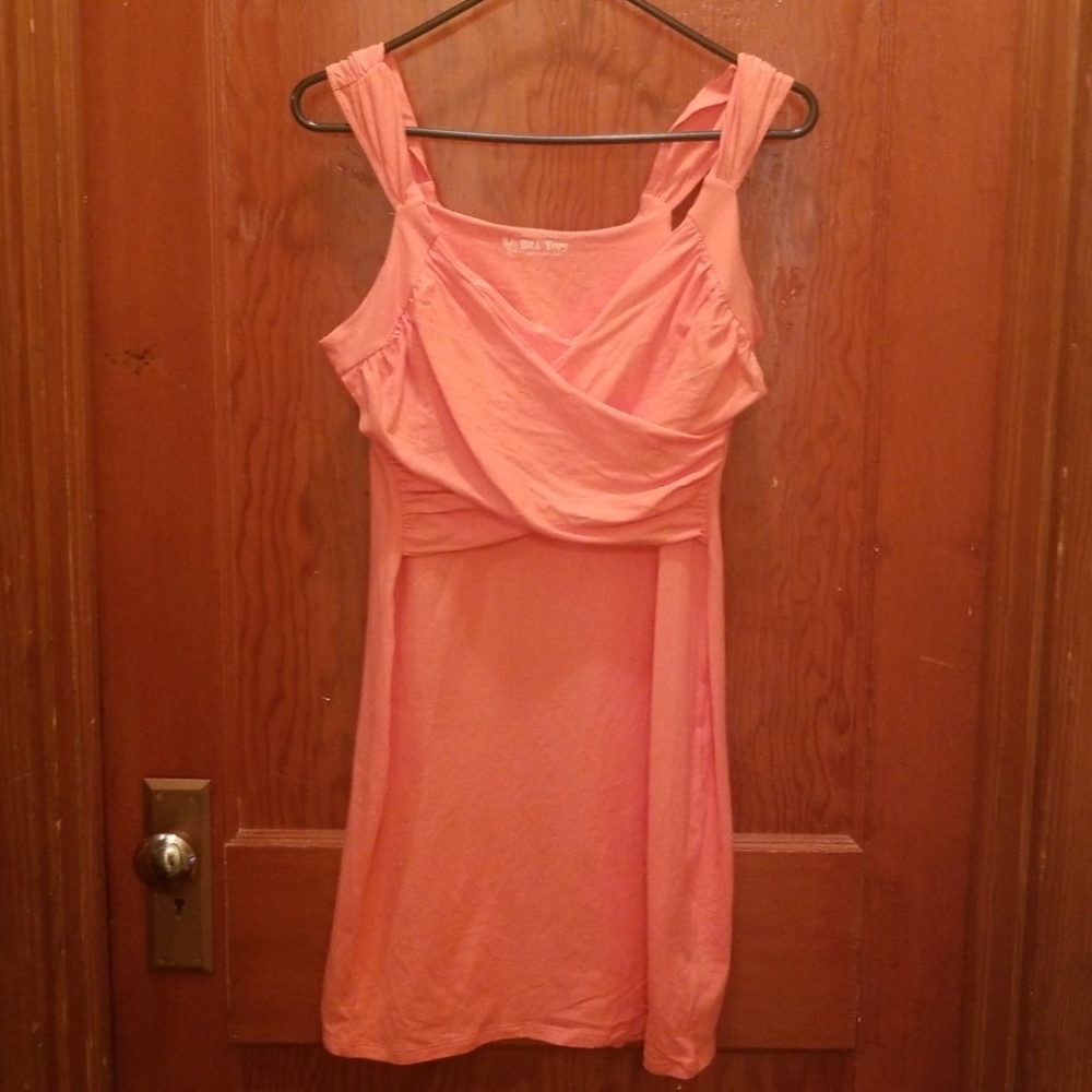 Coral summer dress
